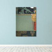 Abdeckung von Ver Sacrum der Zeitschrift des Leinwanddruck (Insitu (Holzboden))