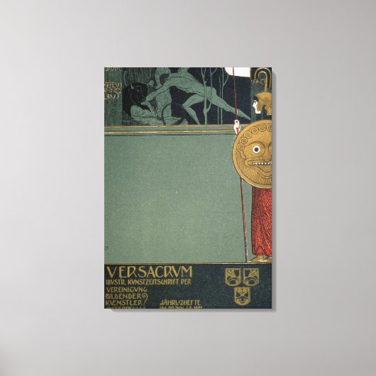 Abdeckung von Ver Sacrum der Zeitschrift des Leinwanddruck (Vorderseite)