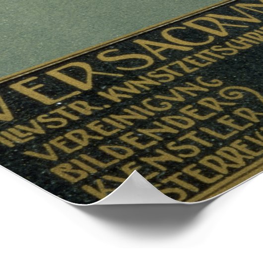 Abdeckung von Ver Sacrum der Zeitschrift des Poster (Ecke)