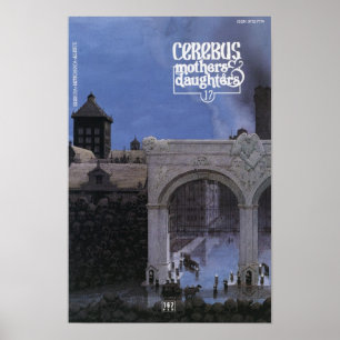 Abdeckungsdruck Cerebus Frage #167 Poster