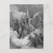 Abdiel Attacks Satan Postkarte (Vorderseite)