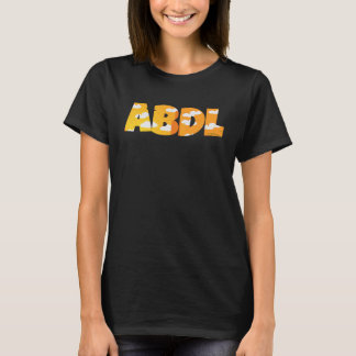 ABDL AB DL DL Text Adult Baby Diaper Lover T-Shirt