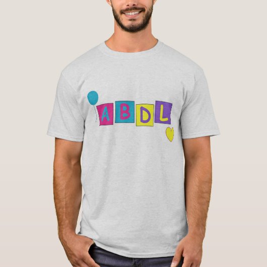 ABDL helles Logo T-Shirt (Vorderseite)