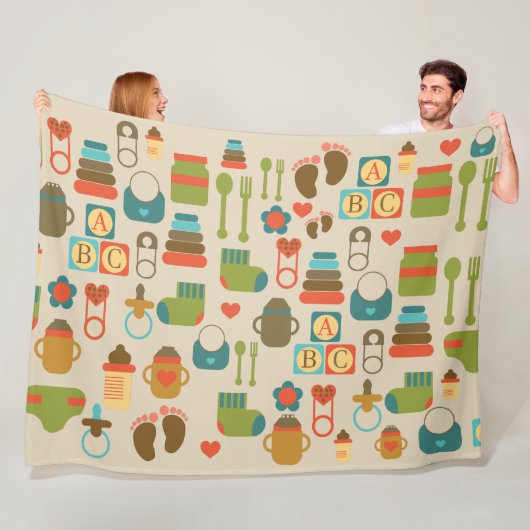 ABDL niedliches Muster | Baby4Life | BabyCute Fleecedecke (Beispiel)