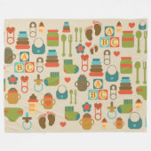 ABDL niedliches Muster | Baby4Life | BabyCute Fleecedecke (Vorderseite (Horizontal))