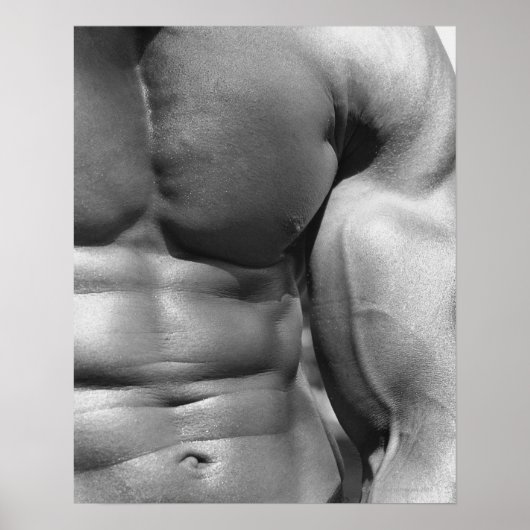 Abdomen und Bizeps Poster (Vorne)