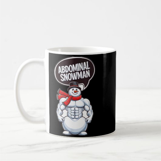 Abdominal Snowman 6 Pack Abs Christmas For Men Gym Kaffeetasse (Links)
