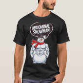 Abdominal Snowman 6 Pack Abs Christmas For Men Gym T-Shirt (Vorderseite)