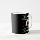 Abdominal Swoleman Yeti Fun Christmas Gym Weightli Kaffeetasse (VorderseiteRechts)
