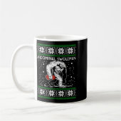Abdominal Swoleman Yeti Fun Christmas Gym Weightli Kaffeetasse (Links)