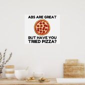 Abdominals Pizza Poster (Küche)