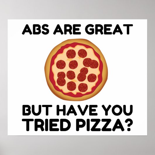Abdominals Pizza Poster (Vorne)