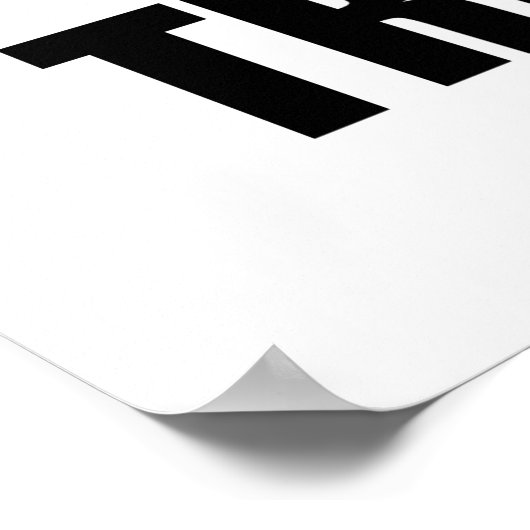 Abdominals Pizza Poster (Ecke)