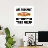 Abdominals Pizza Poster (Heimbüro)