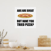 Abdominals Pizza Poster (Küche)