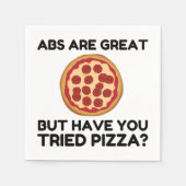 Abdominals Pizza Serviette (Vorderseite)