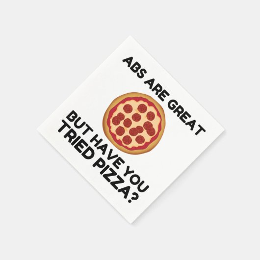 Abdominals Pizza Serviette (Ecke)