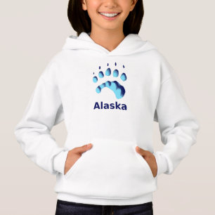 Abdruck der Pfote eines Eisbären Hoodie
