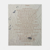 Abdruck-Fleecedecke Fleecedecke (Vorderseite)