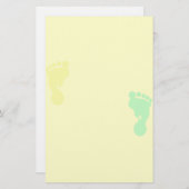 Abdruck-(gelbes und grünes) Briefpapier (Vorne/Hinten)