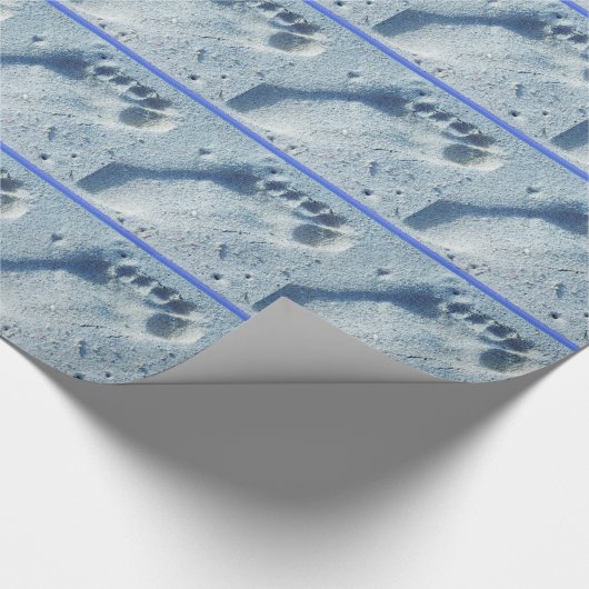 Abdruck im Sand Geschenkpapier (Ecke)