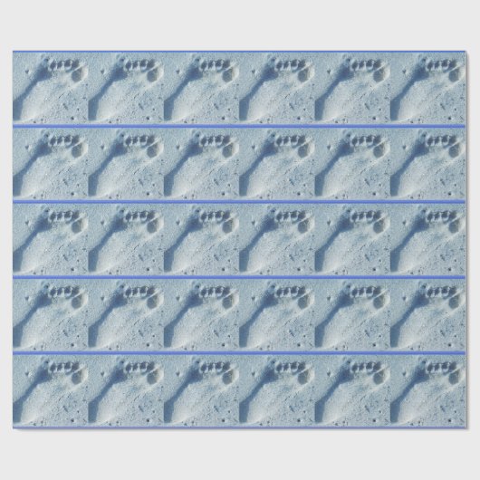 Abdruck im Sand Geschenkpapier (Flach)