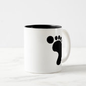 Abdruck-Piktogramm-Tasse Zweifarbige Tasse (VorderseiteRechts)