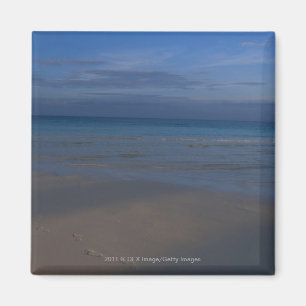 Abdrücke auf Strand Magnet