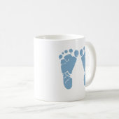 Abdrücke des blauen Babys Kaffeetasse (VorderseiteRechts)