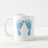 Abdrücke des blauen Babys Kaffeetasse (Links)