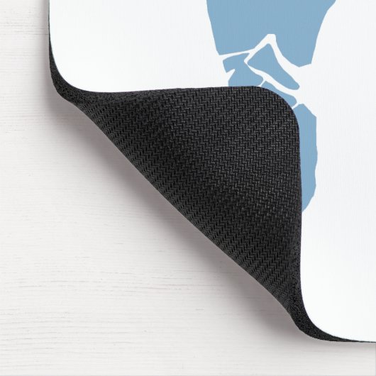 Abdrücke des blauen Babys Mousepad (Ecke)