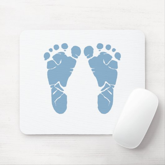 Abdrücke des blauen Babys Mousepad (Mit Mouse)