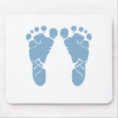Abdrücke des blauen Babys Mousepad (Vorne)