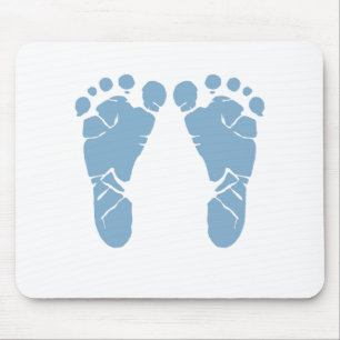 Abdrücke des blauen Babys Mousepad