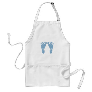 Abdrücke des blauen Babys Schürze