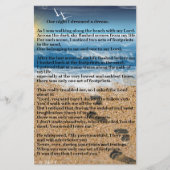 Abdrücke im Sand Briefpapier (Vorderseite)