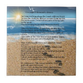 Abdrücke im Sand Fliese (Vorderseite)