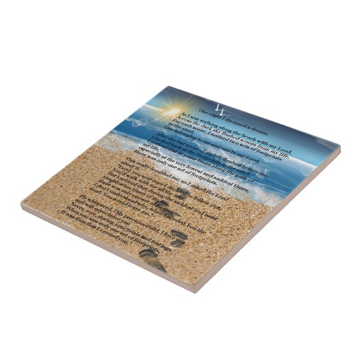 Abdrücke im Sand Fliese (Seite)