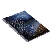 Abdrücke im Sand-Gedicht Notizblock (Rechte Seite)