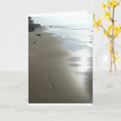 Abdrücke im Sand (Karte) Karte (Gelbe Blume)