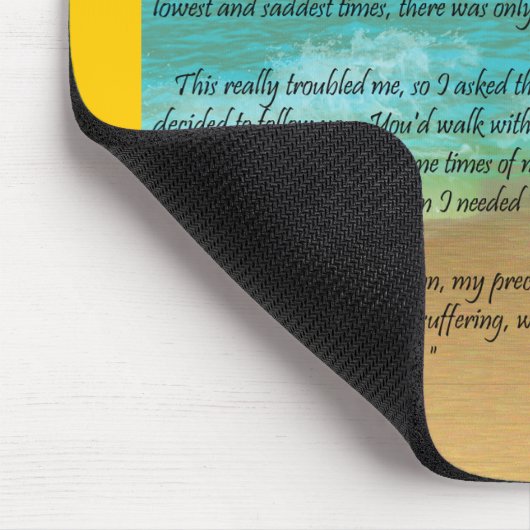 Abdrücke im Sand Mousepad (Ecke)