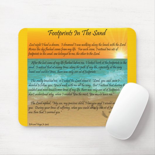 Abdrücke im Sand Mousepad (Mit Mouse)