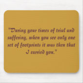 Abdrücke im Sand Mousepad (Vorne)