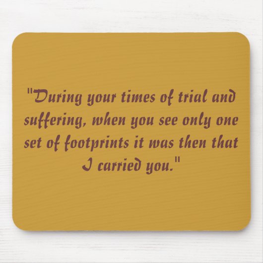 Abdrücke im Sand Mousepad (Vorne)