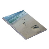 Abdrücke im Sand-Notizbuch Notizblock (Rechte Seite)