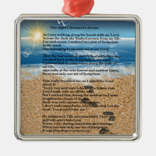 Abdrücke im Sand Ornament Aus Metall