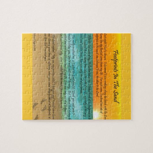 Abdrücke im Sand Puzzle (Horizontal)