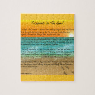 Abdrücke im Sand Puzzle