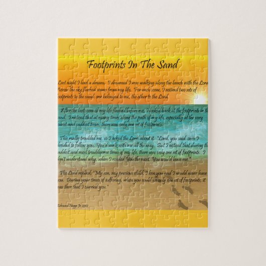 Abdrücke im Sand Puzzle (Vertikal)