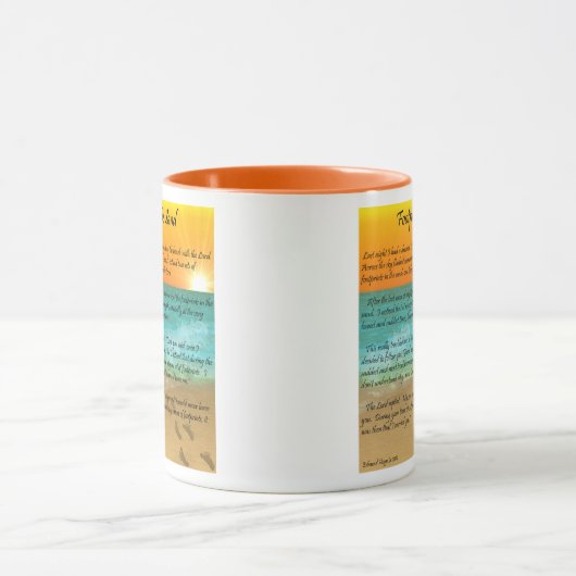 Abdrücke im Sand Tasse (Zentrum)